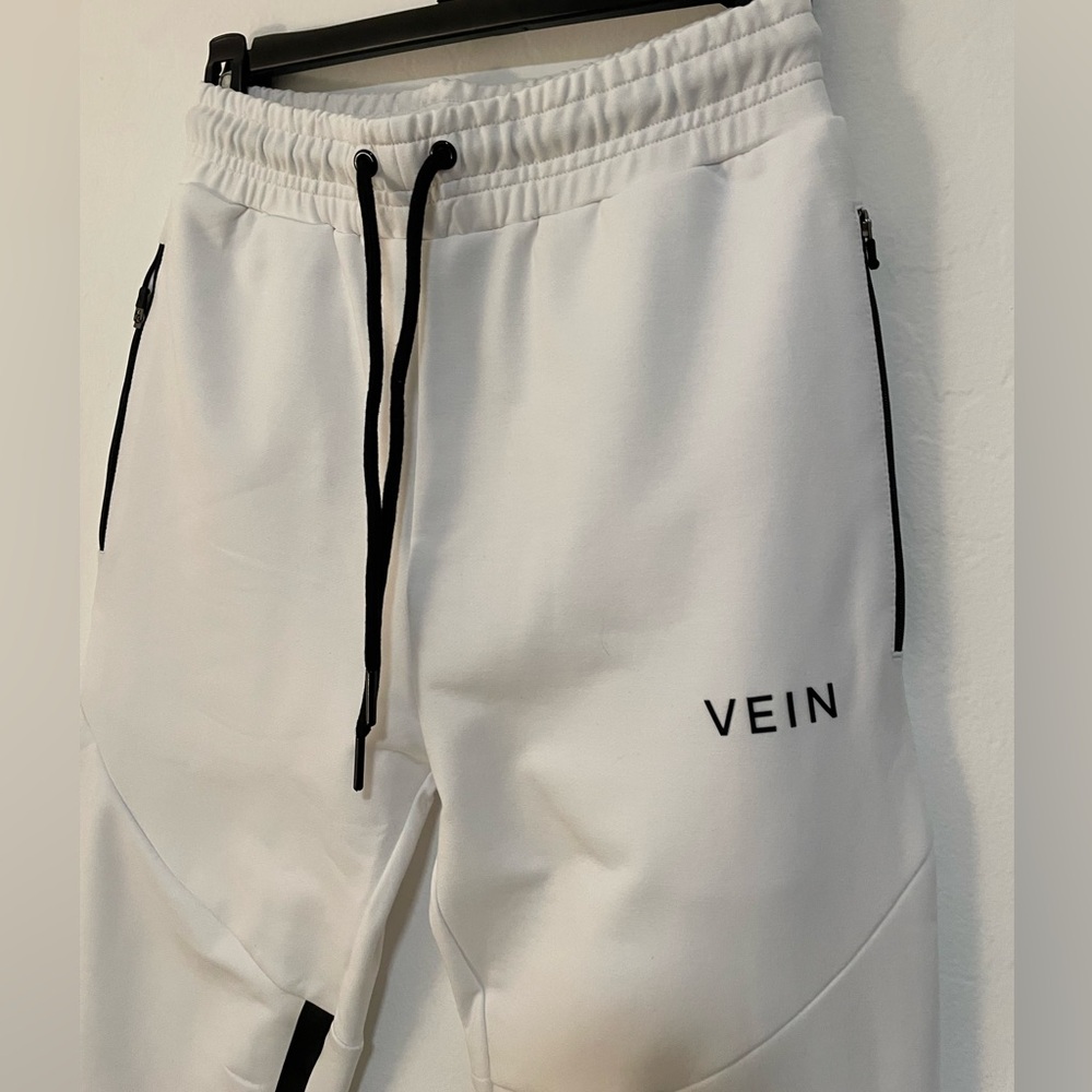 White joggers